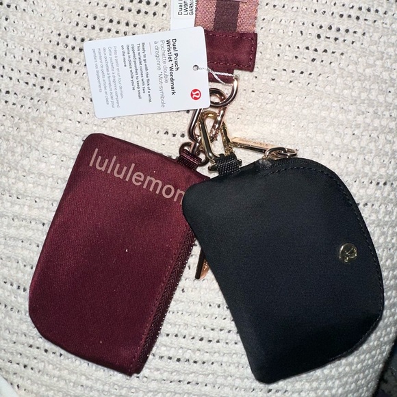 NWT Custom Lululemon Wristlet- Garnet/ Black - Picture 5 of 5